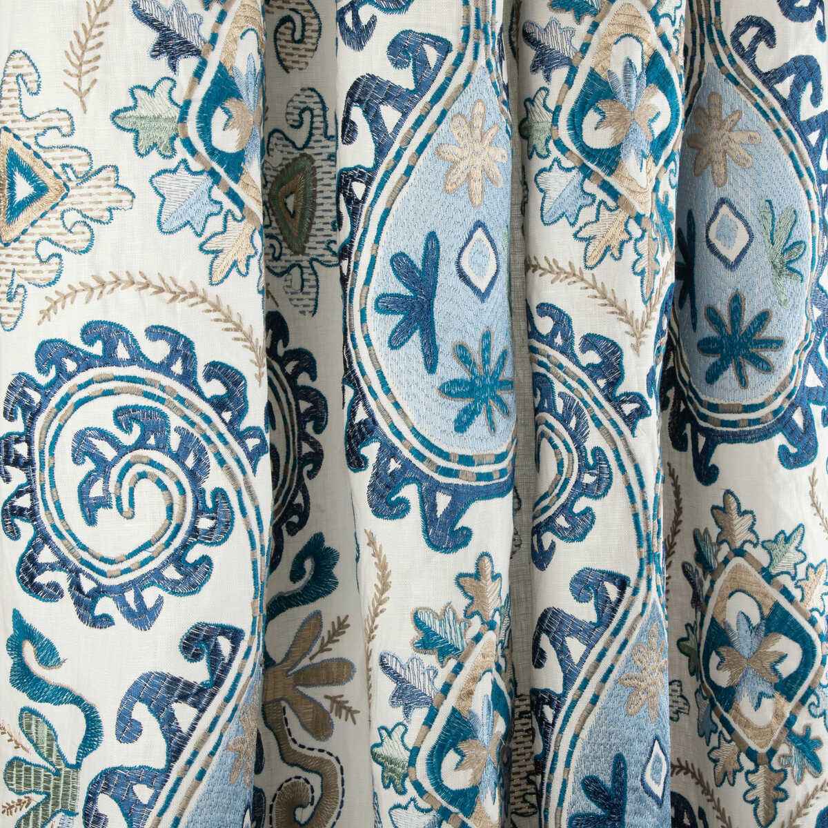 8023117550 Lavali Emb Blue Sky Brunschwig Fils Fabric - BRUNSCHWIG & FILS Fabric