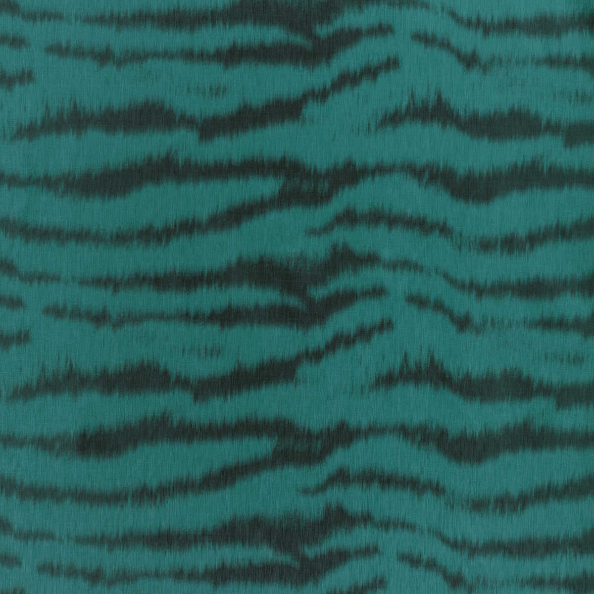 Tigre Warp Print - Teal - BRUNSCHWIG & FILS Fabric