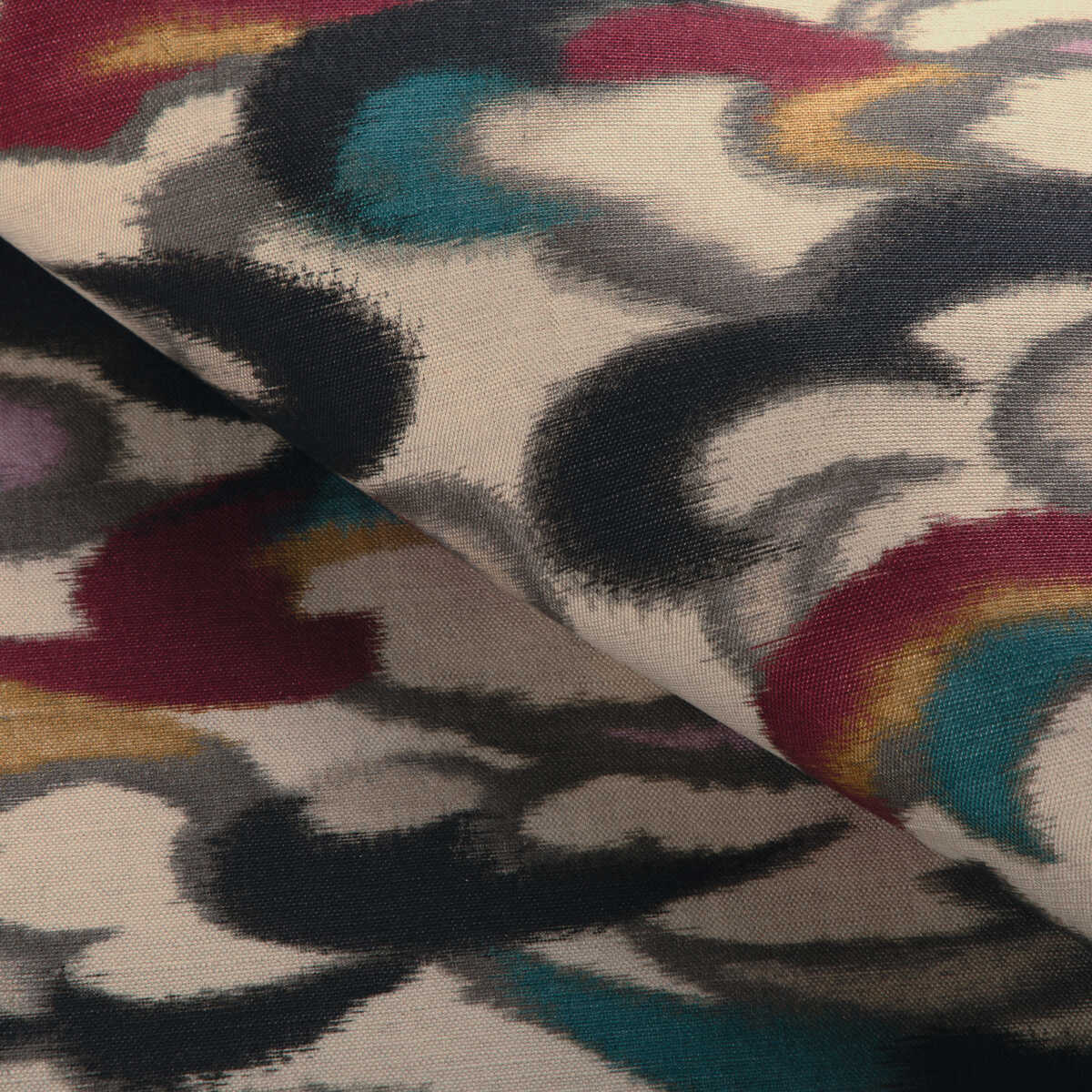 Stratus Print - Teal/Multi - BRUNSCHWIG & FILS Fabric