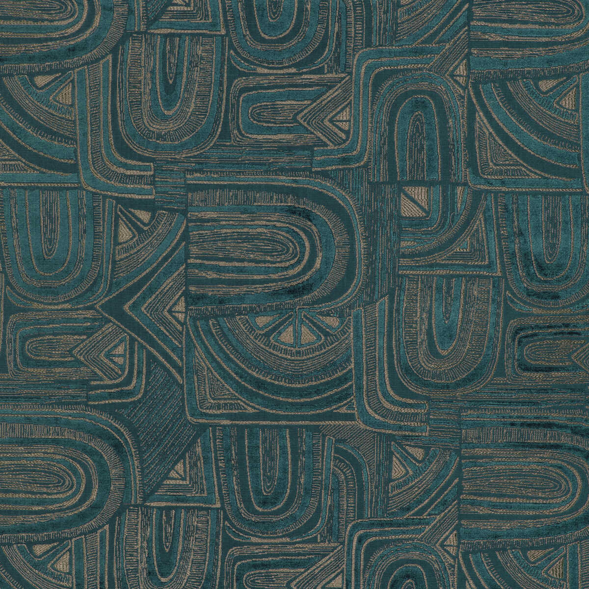 Timbre Velvet - Teal - BRUNSCHWIG & FILS Fabric