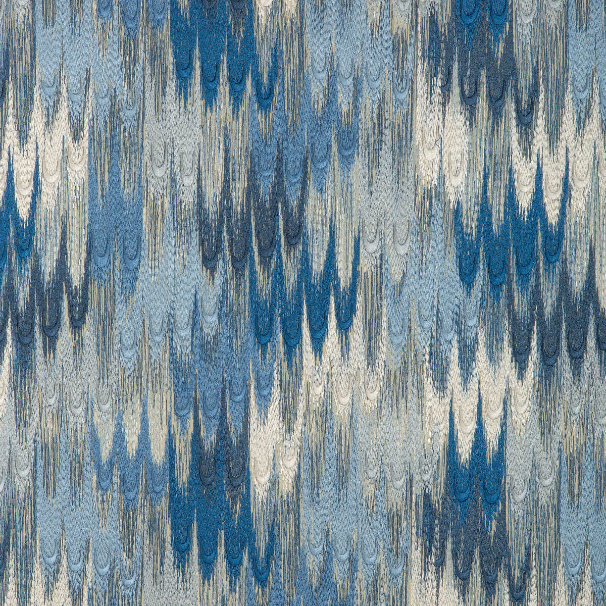 Duval Emb - Sky/Lapis - BRUNSCHWIG & FILS Fabric