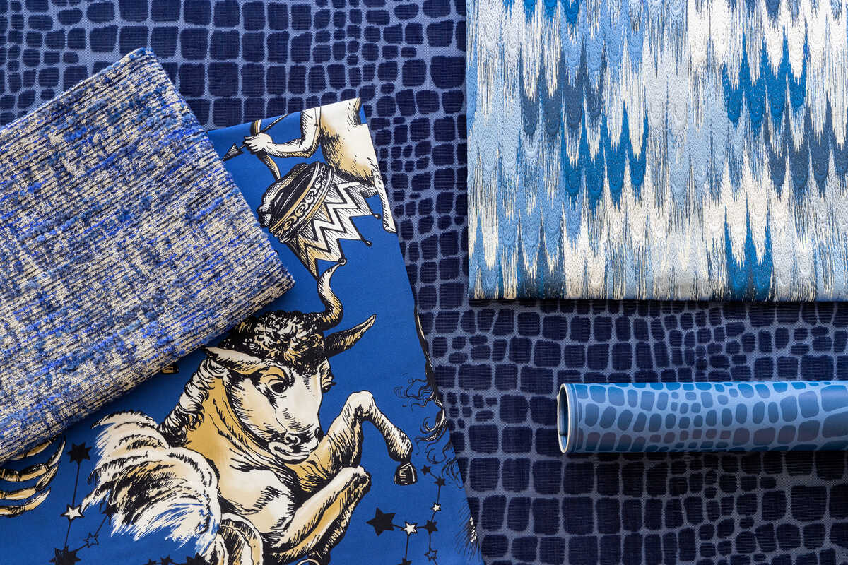 Pierre Texture - Sapphire - BRUNSCHWIG & FILS Fabric