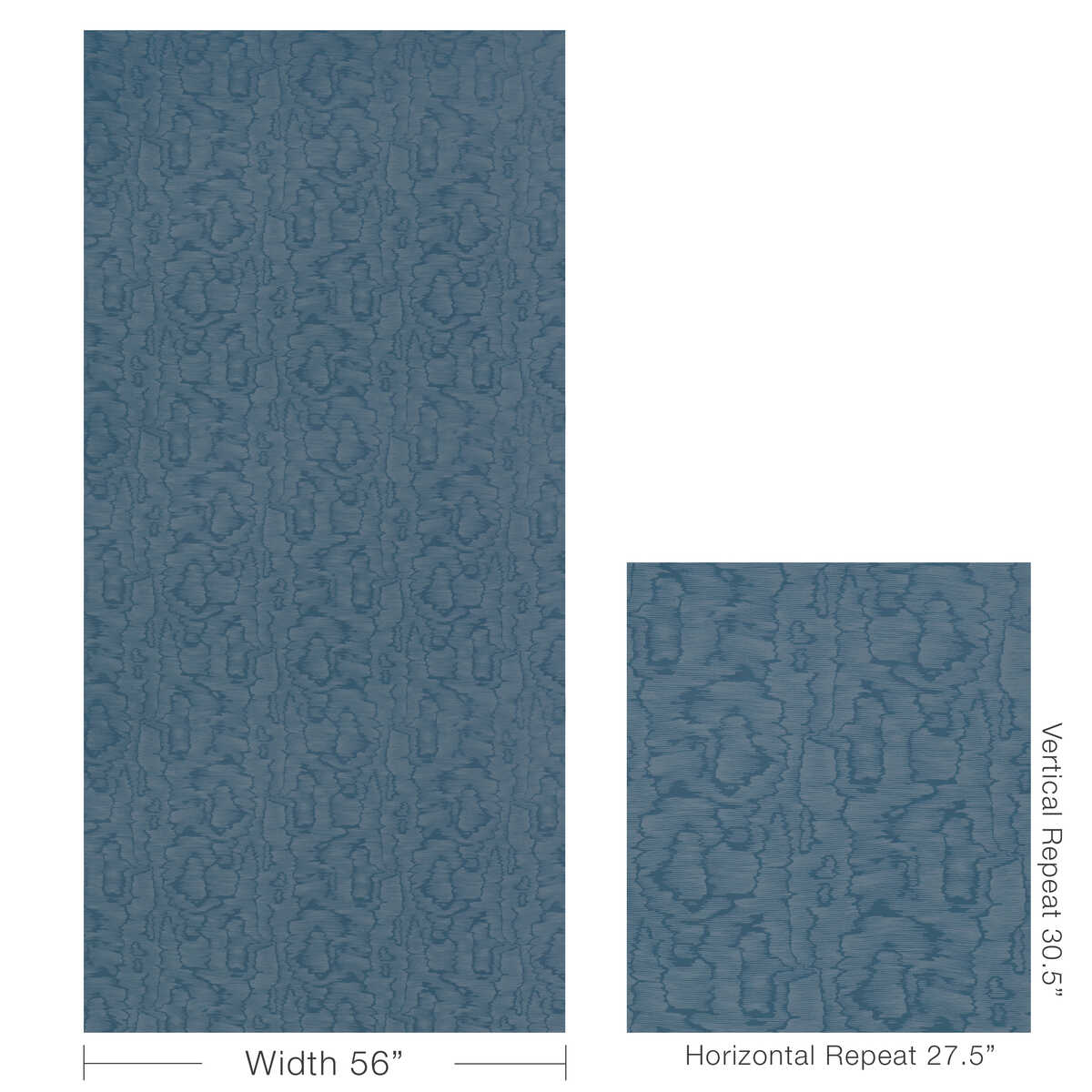 Lyon Weave - Blue - BRUNSCHWIG & FILS Tela