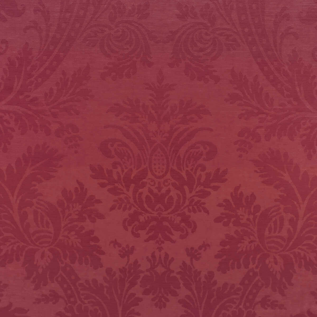 Arnaud Damask - Red - BRUNSCHWIG & FILS Fabric