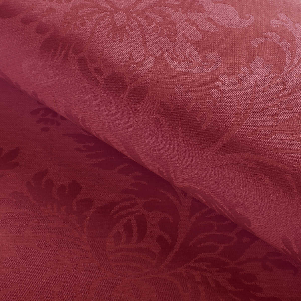 Arnaud Damask - Red - BRUNSCHWIG & FILS Fabric