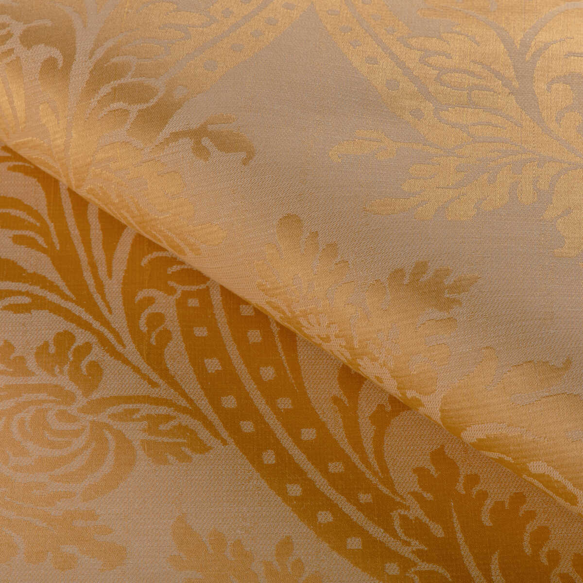 Arnaud Damask - Gold - BRUNSCHWIG & FILS Fabric