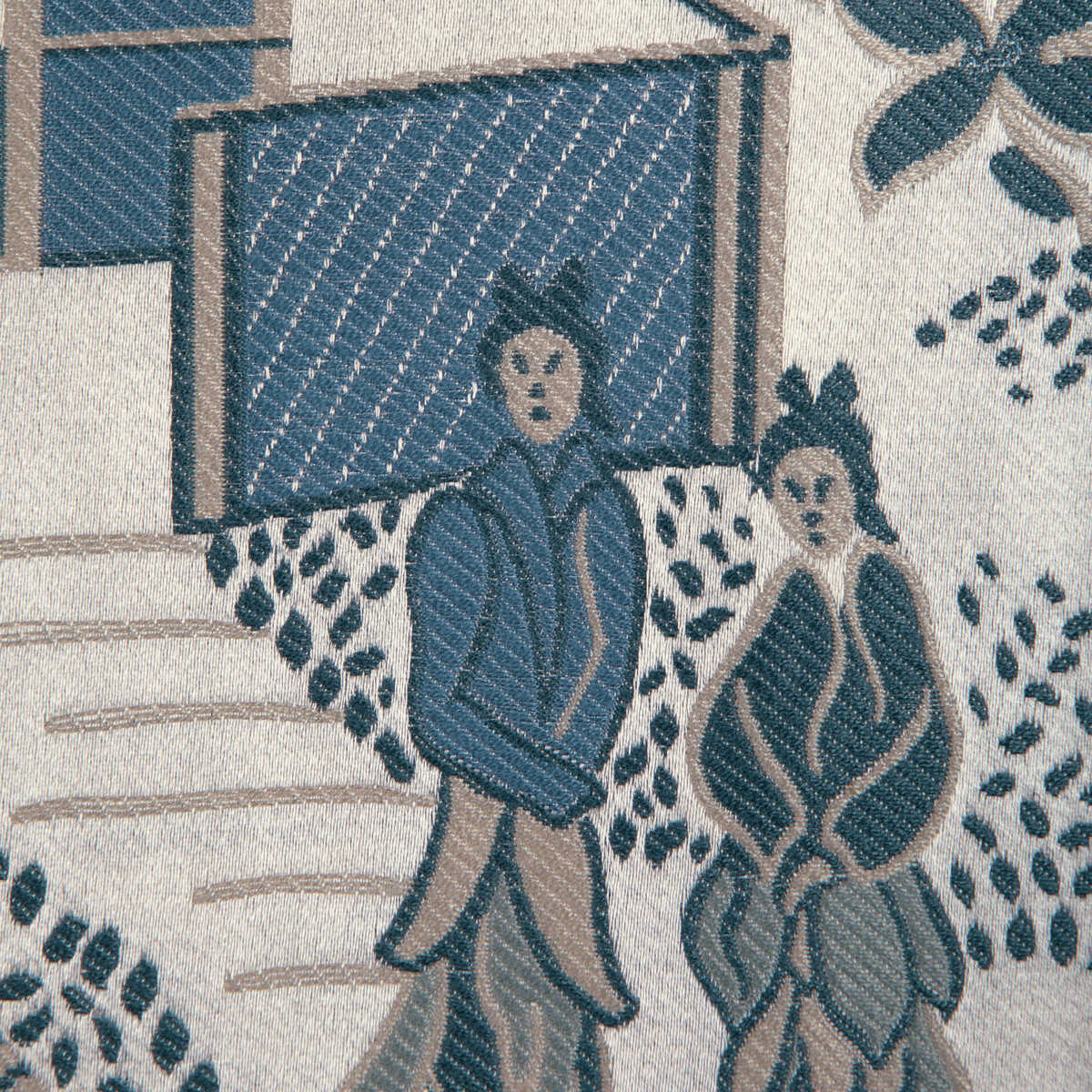 Vienne Lampas - Blue - BRUNSCHWIG & FILS Fabric