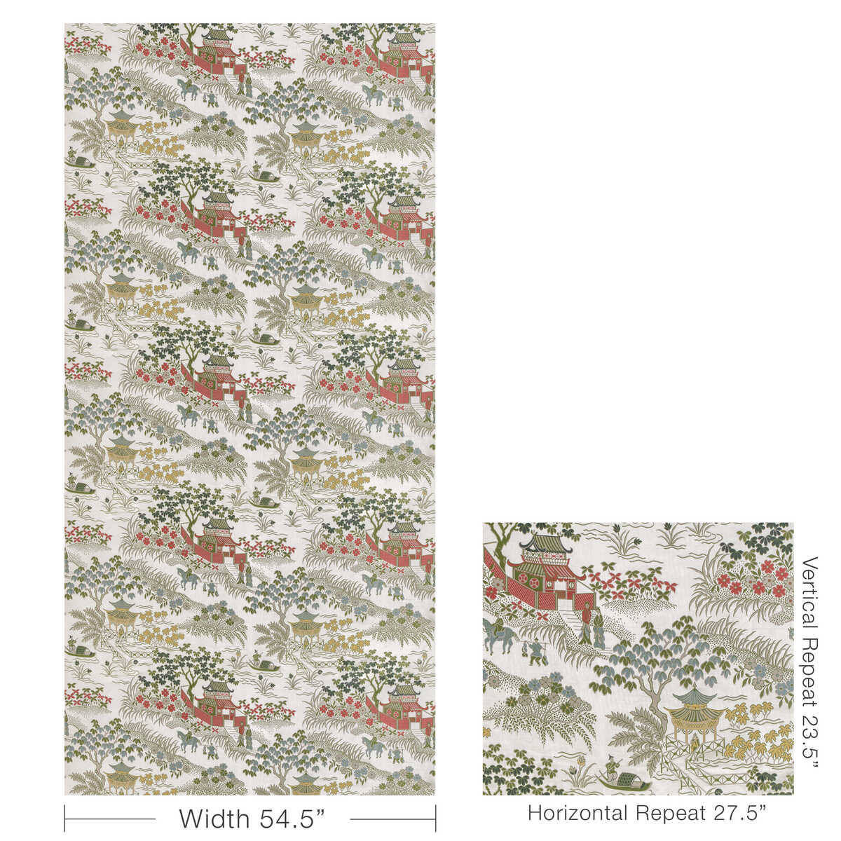 Vienne Lampas - Spring - BRUNSCHWIG & FILS Fabric