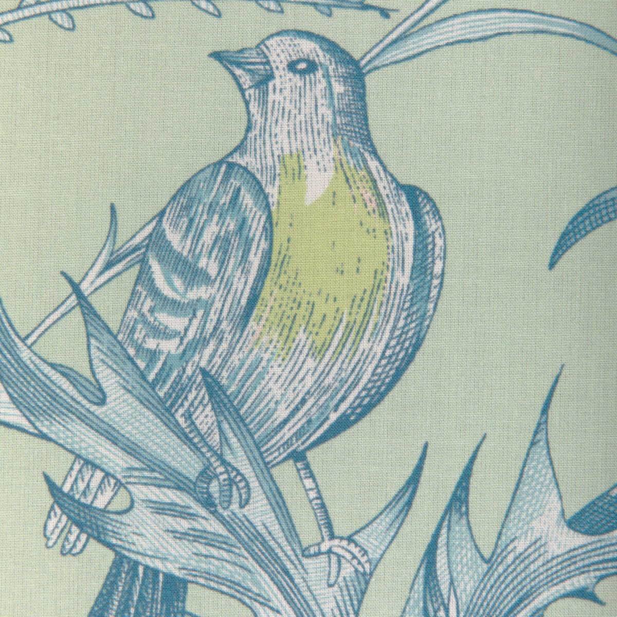 Bird And Thistle Ii - Mint - BRUNSCHWIG & FILS Fabric