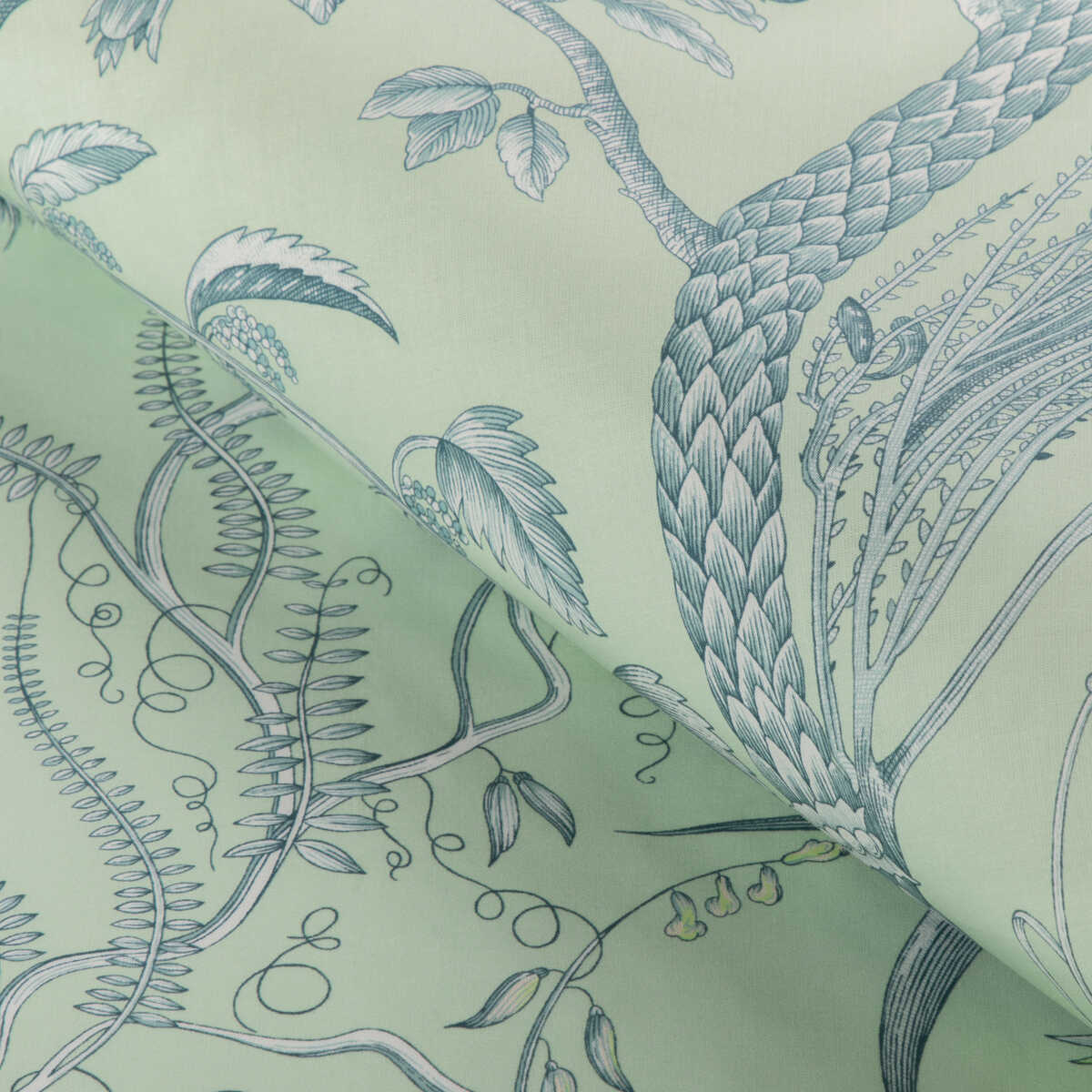 Bird And Thistle Ii - Mint - BRUNSCHWIG & FILS Fabric