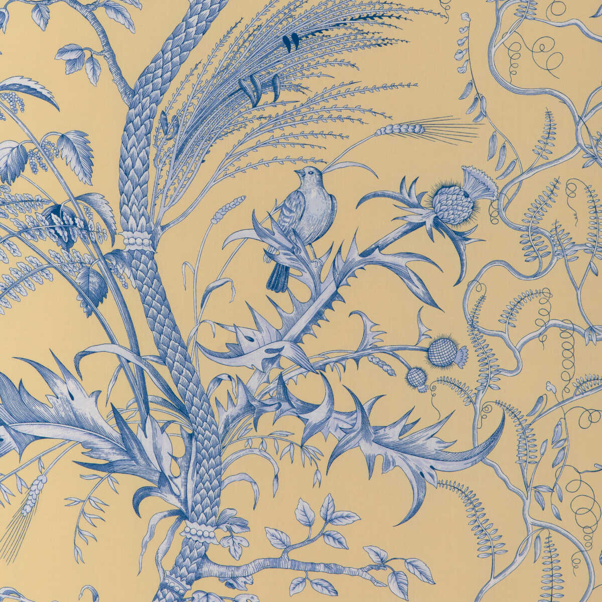 Bird And Thistle Ii - Sun - BRUNSCHWIG & FILS Fabric