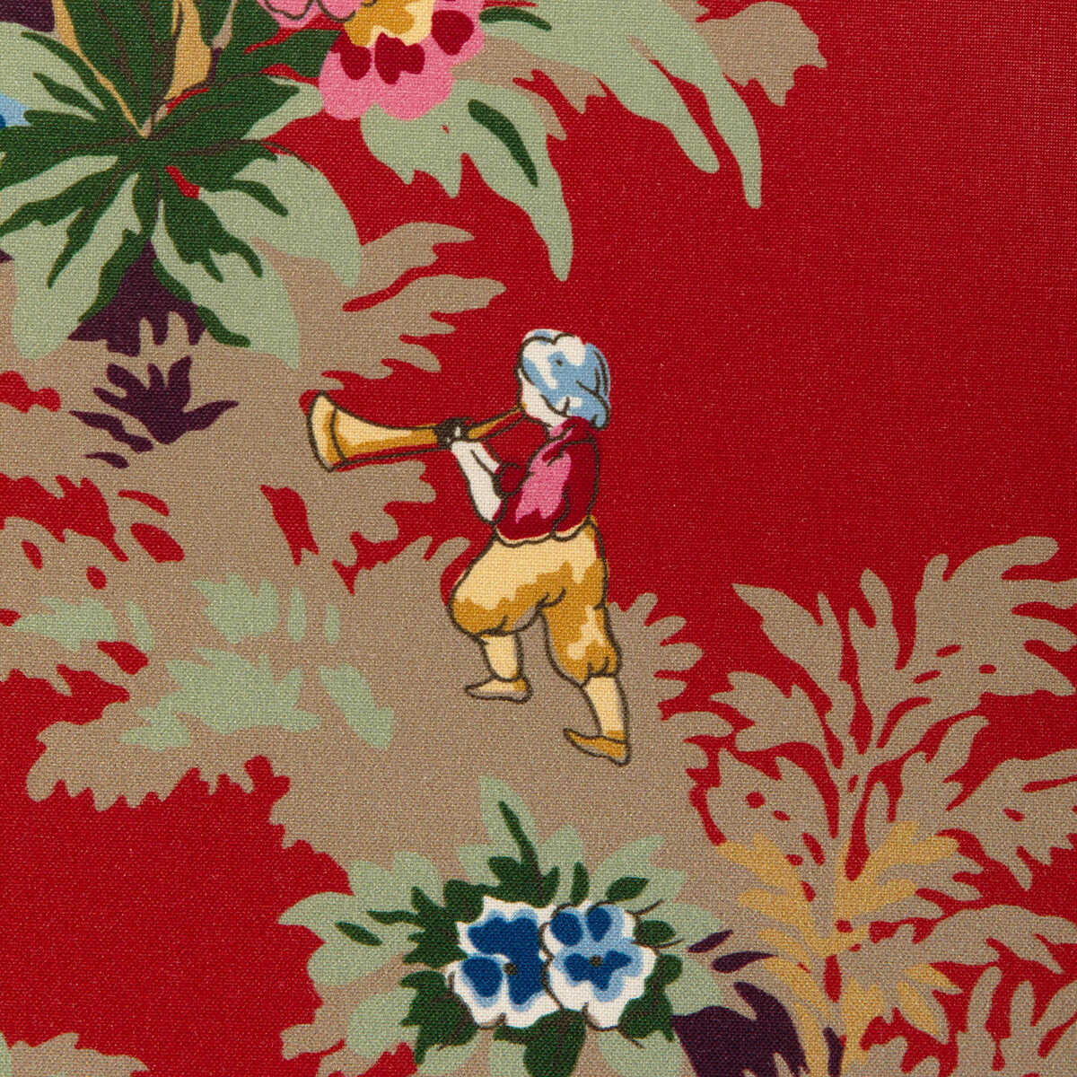 Beauport Promenade - Red - BRUNSCHWIG & FILS Fabric