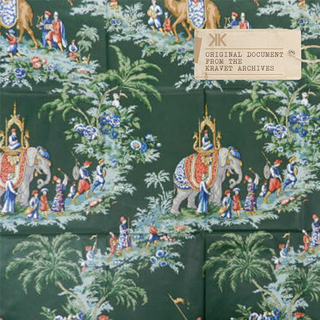 Beauport Promenade - Red - BRUNSCHWIG & FILS Fabric
