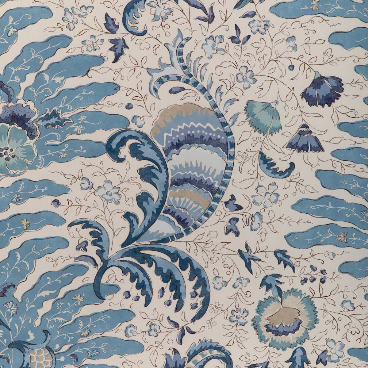 Riviere Print - Sky - BRUNSCHWIG & FILS Fabric