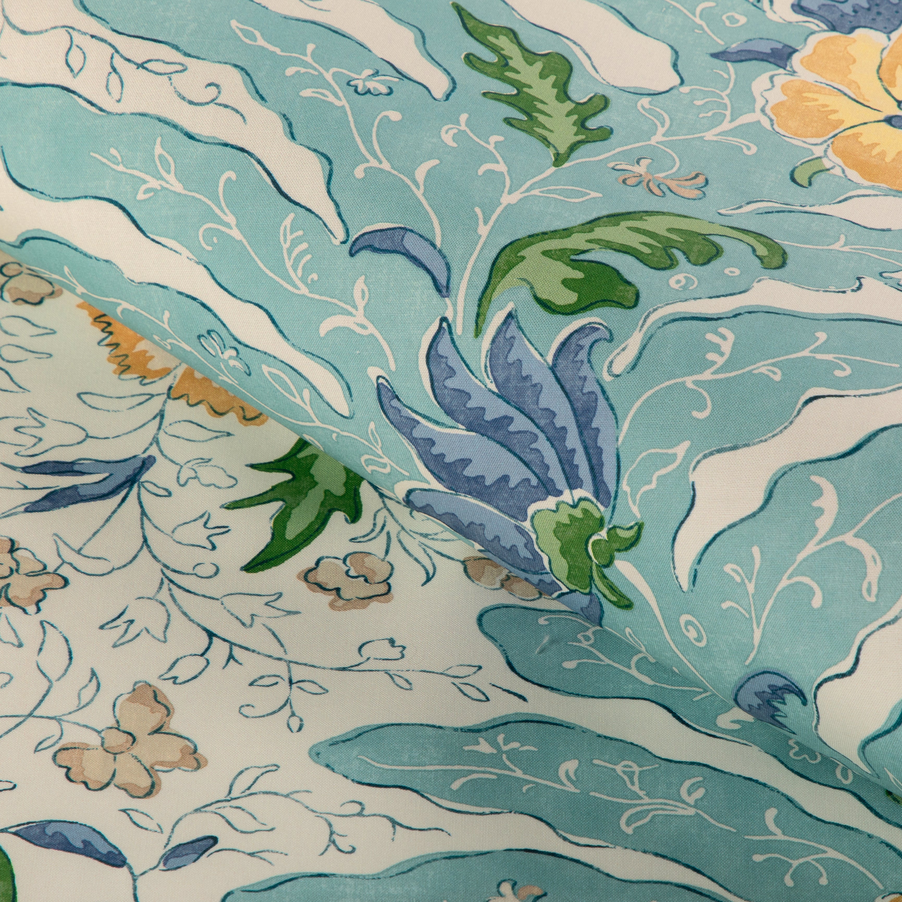 Riviere Print - Aqua - Brunschwig & Fils Fabric
