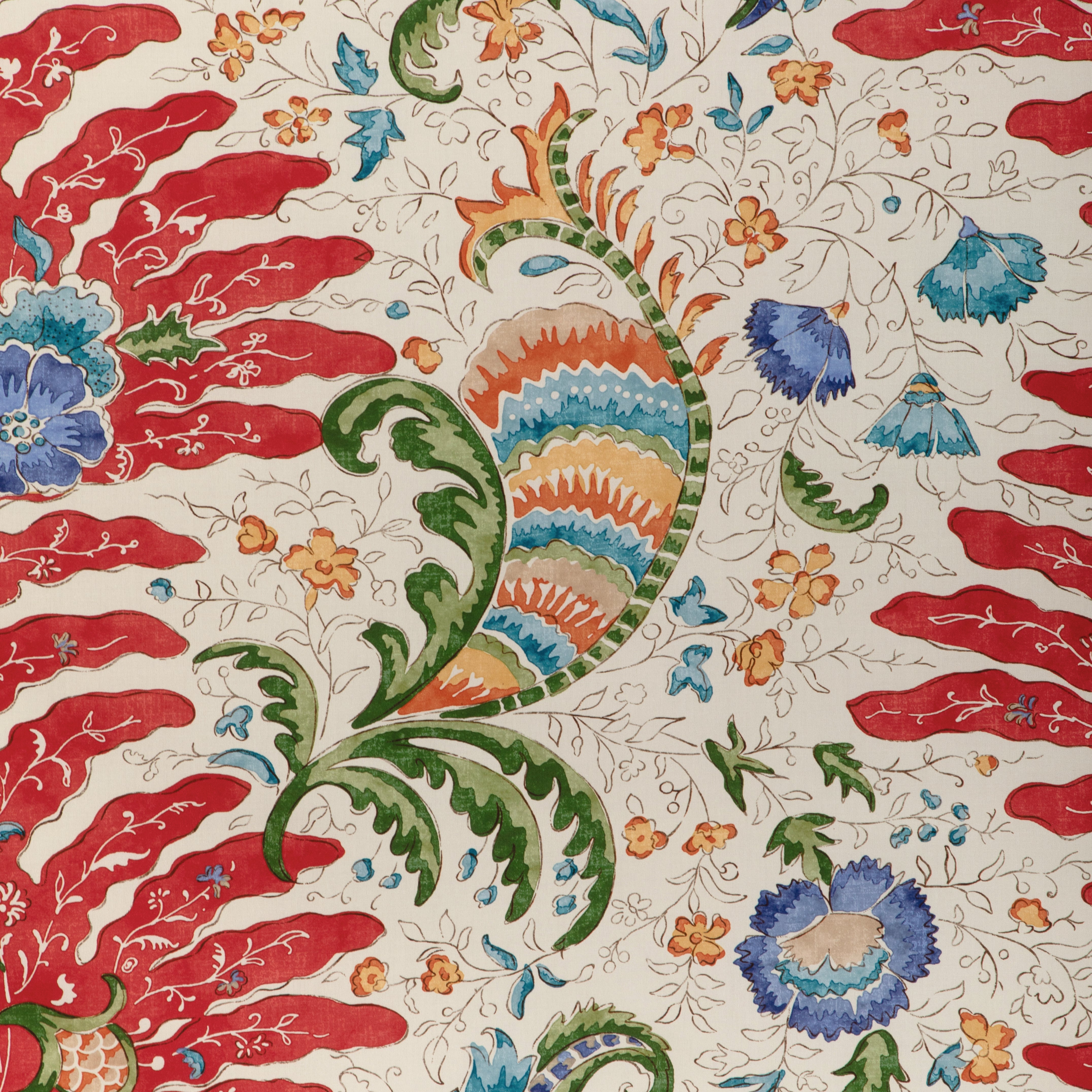 Riviere Print - Red - Brunschwig & Fils Fabric
