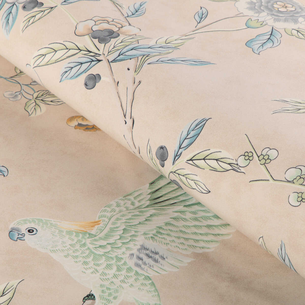 Kanchou Print - Sand - BRUNSCHWIG & FILS Fabric