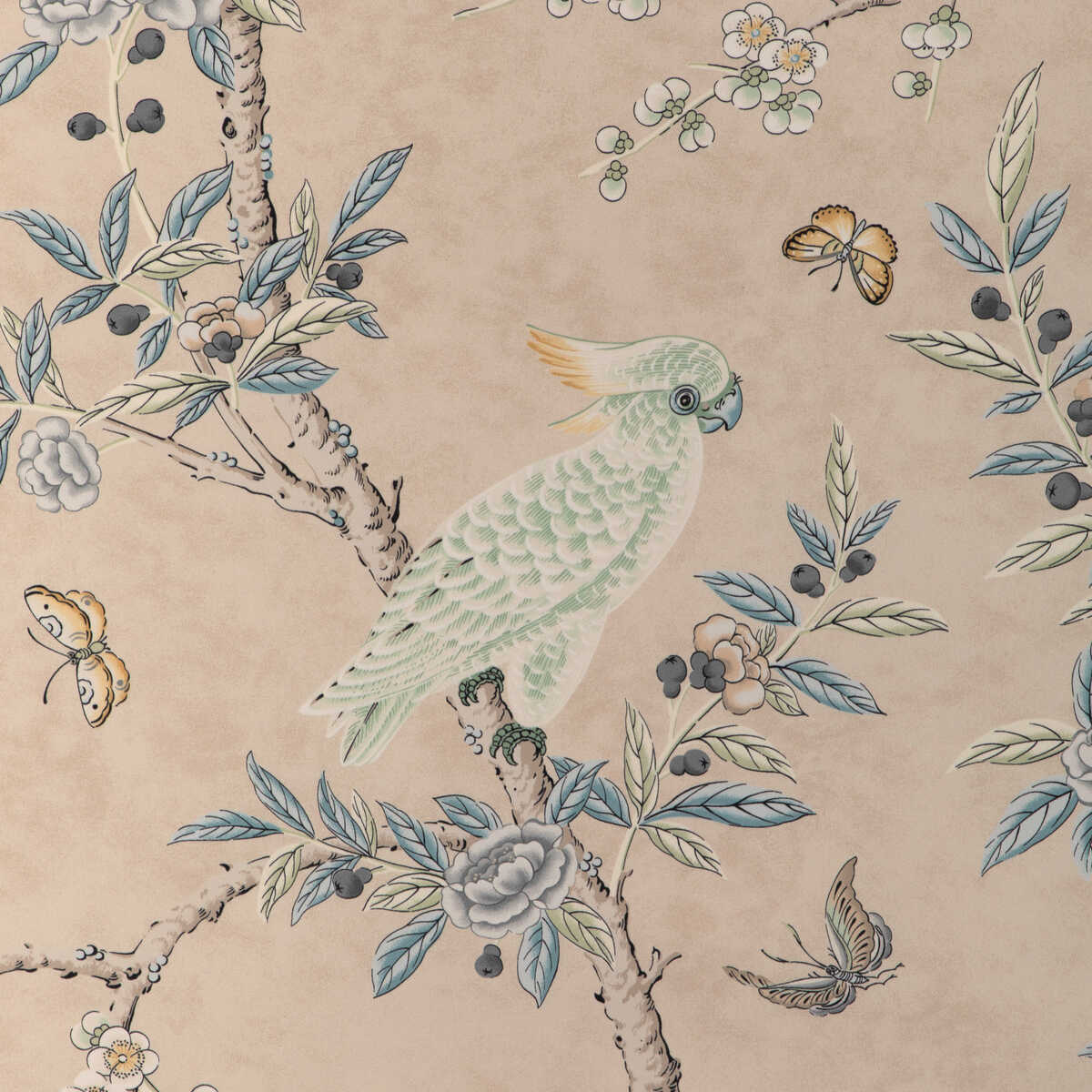 Kanchou Print - Sand - BRUNSCHWIG & FILS Fabric