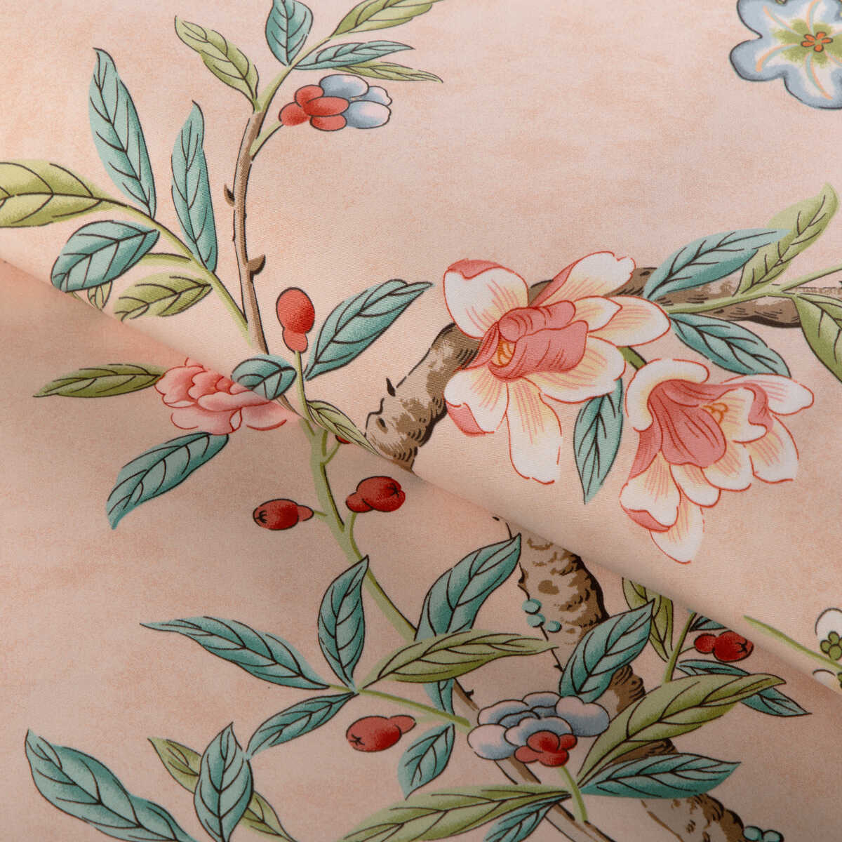 Kanchou Print - Blush - BRUNSCHWIG & FILS Fabric