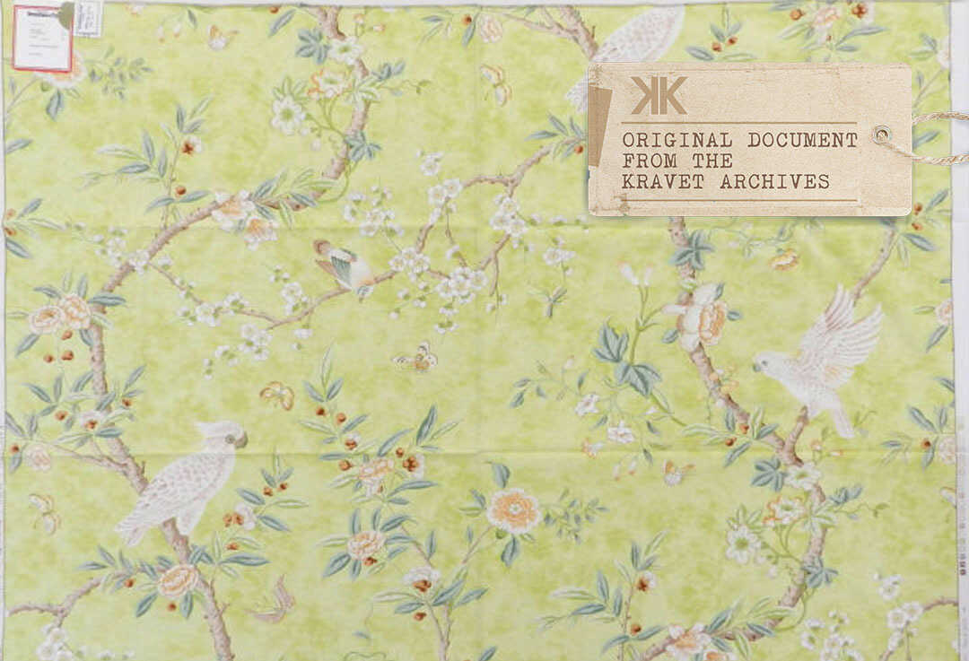 Kanchou Print - Blush - BRUNSCHWIG & FILS Fabric