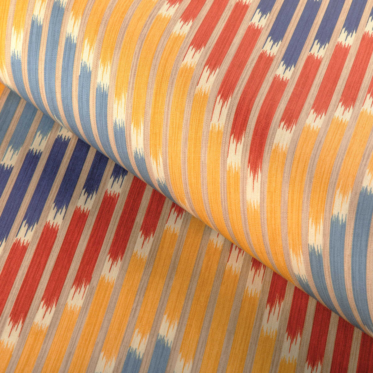Cascade Print - Red/Blue - BRUNSCHWIG & FILS Fabric