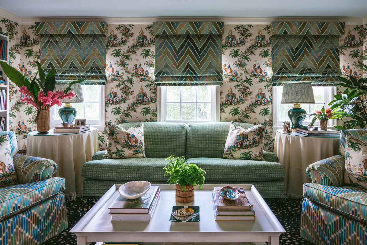 80241073530 Cascade Print Teal Green Brunschwig Fils Fabric - BRUNSCHWIG & FILS Fabric