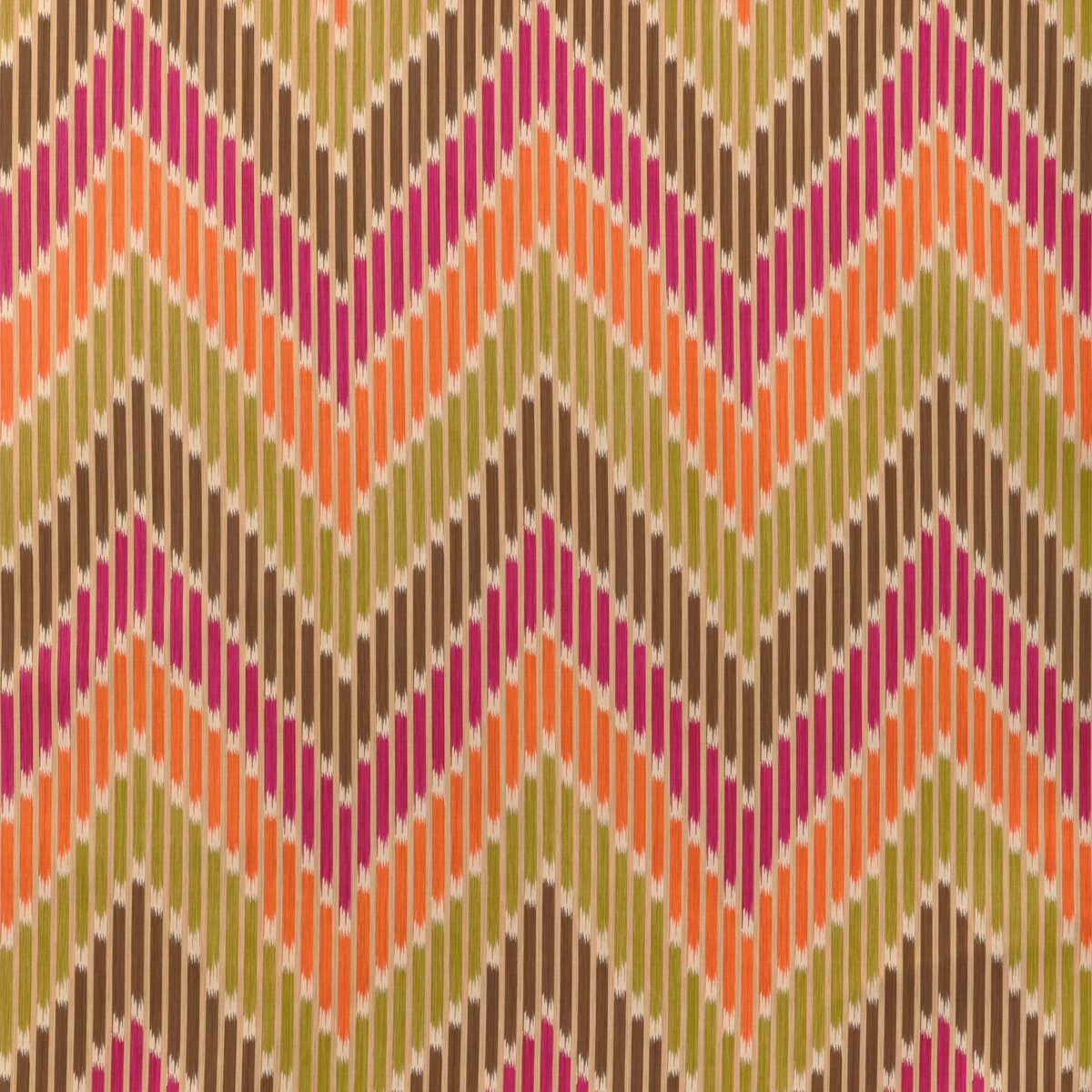 Cascade Print - Berry/Leaf - BRUNSCHWIG & FILS Fabric