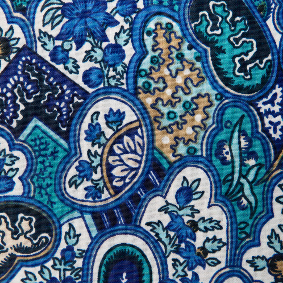 Villandry Print - Azure - BRUNSCHWIG & FILS Fabric