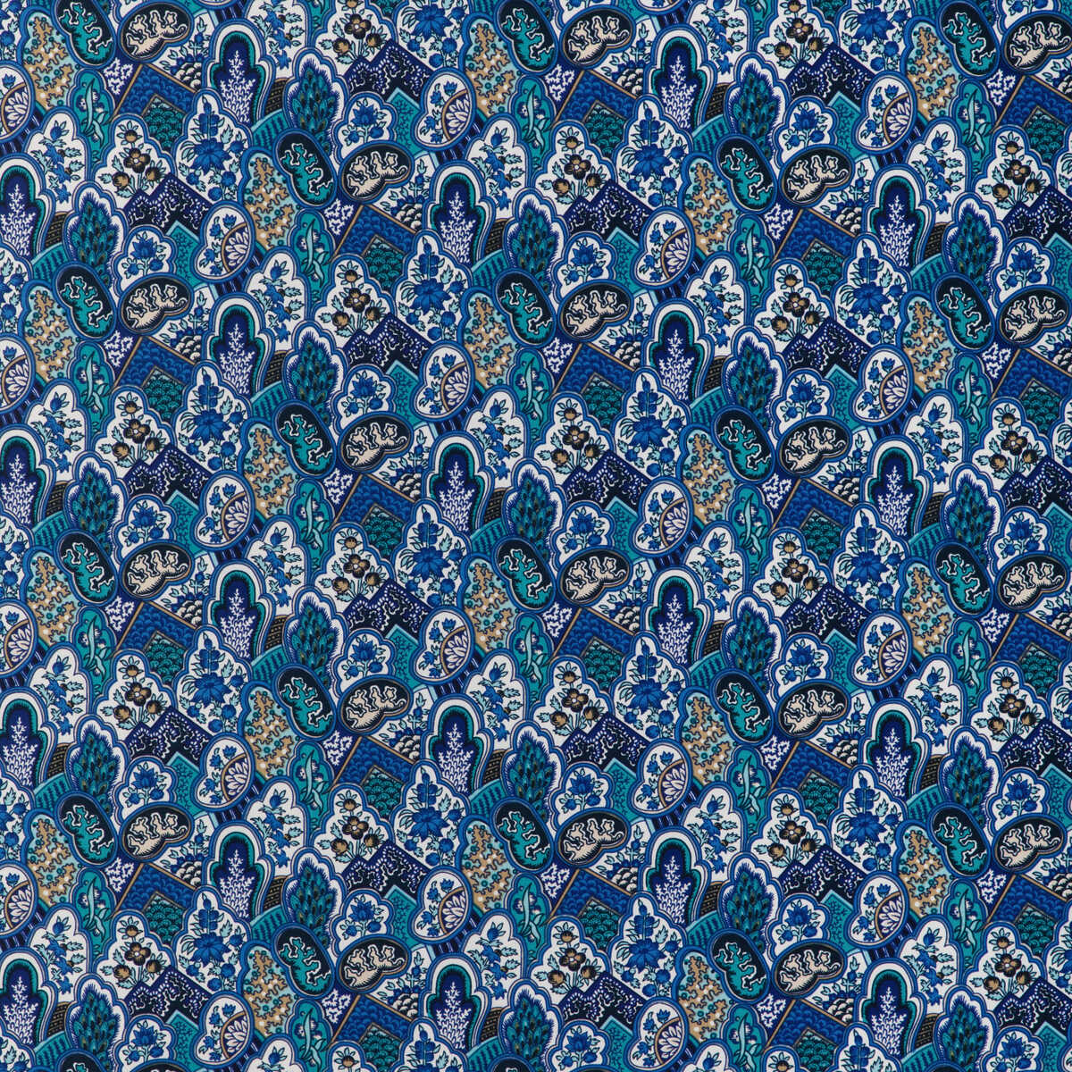 Villandry Print - Azure - BRUNSCHWIG & FILS Fabric
