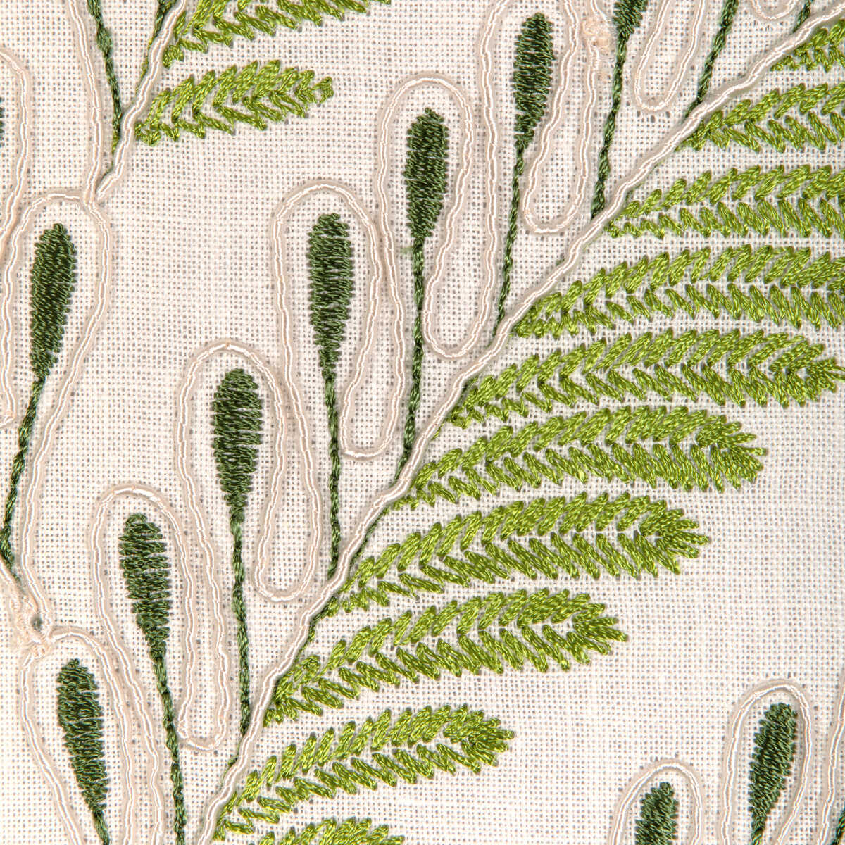 Fougere Emb - Leaf - BRUNSCHWIG & FILS Fabric