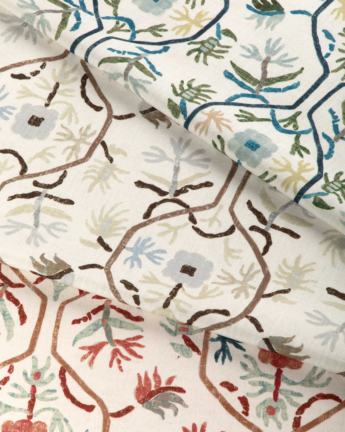 Le Jasmin Print - Pumice - BRUNSCHWIG & FILS Fabric