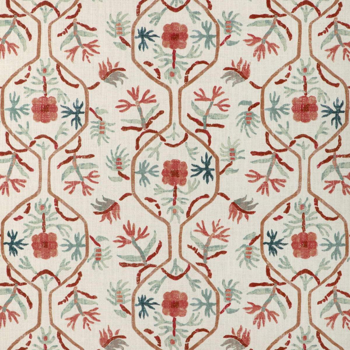Le Jasmin Print - Spice - Brunschwig & Fils Fabric