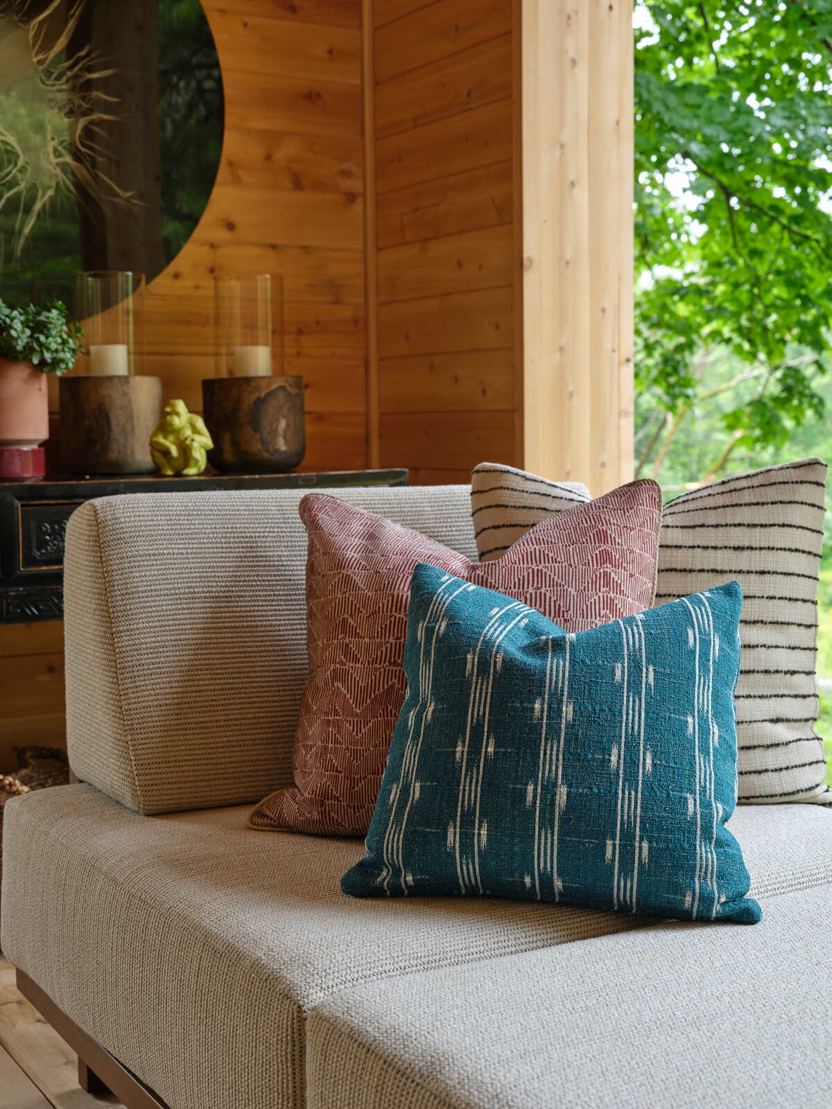 Le Cabas Texture - Charcoal - BRUNSCHWIG & FILS Tela