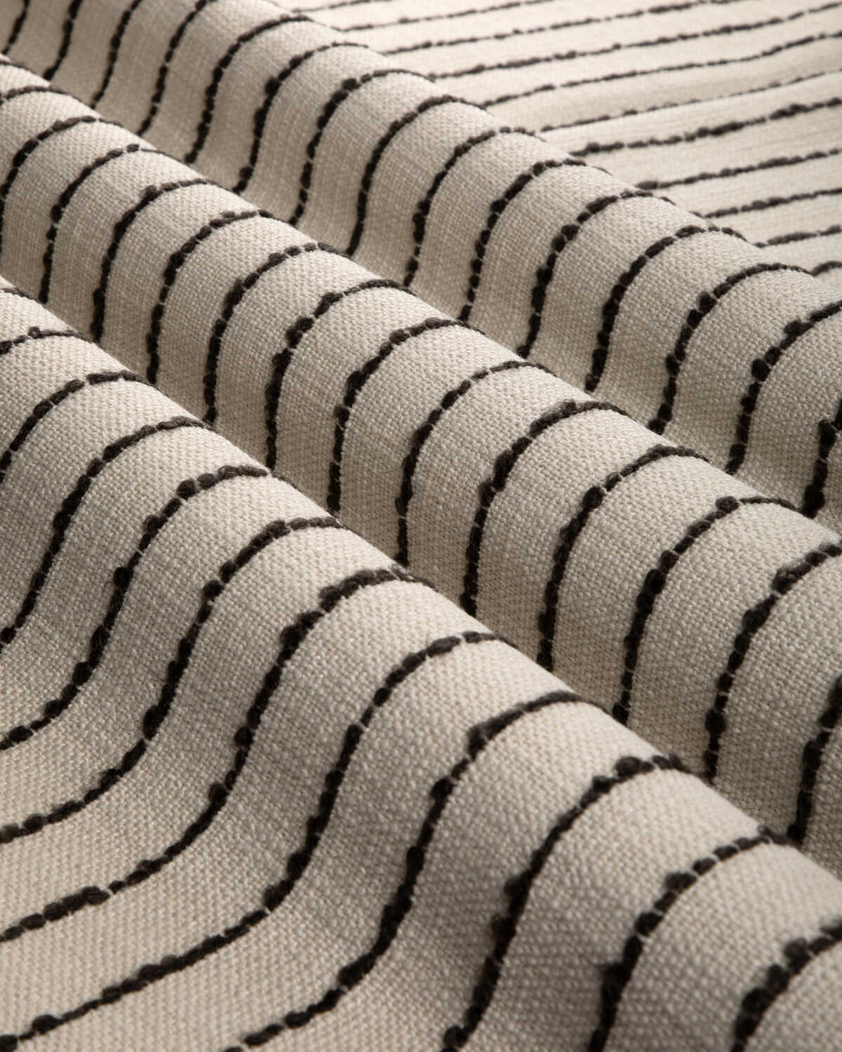 Les Vignes Stripe - Charcoal - BRUNSCHWIG & FILS Tela