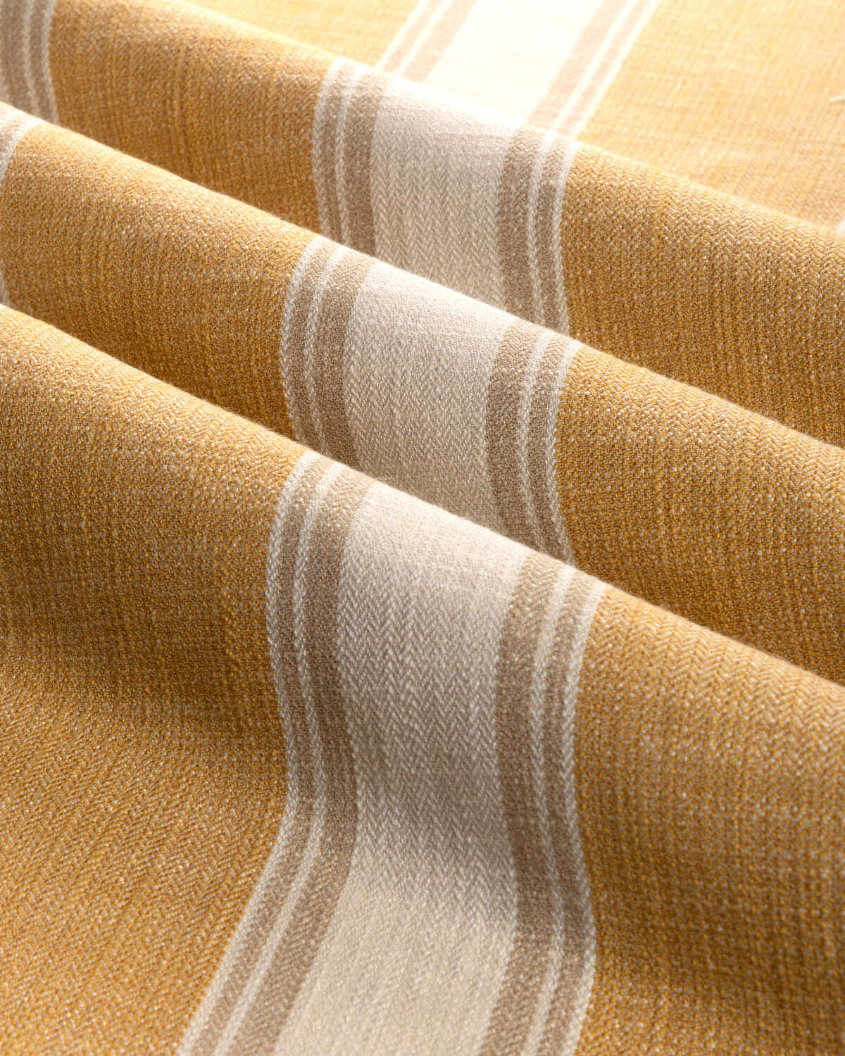 La Riviera Stripe - Ochre - BRUNSCHWIG & FILS Fabric