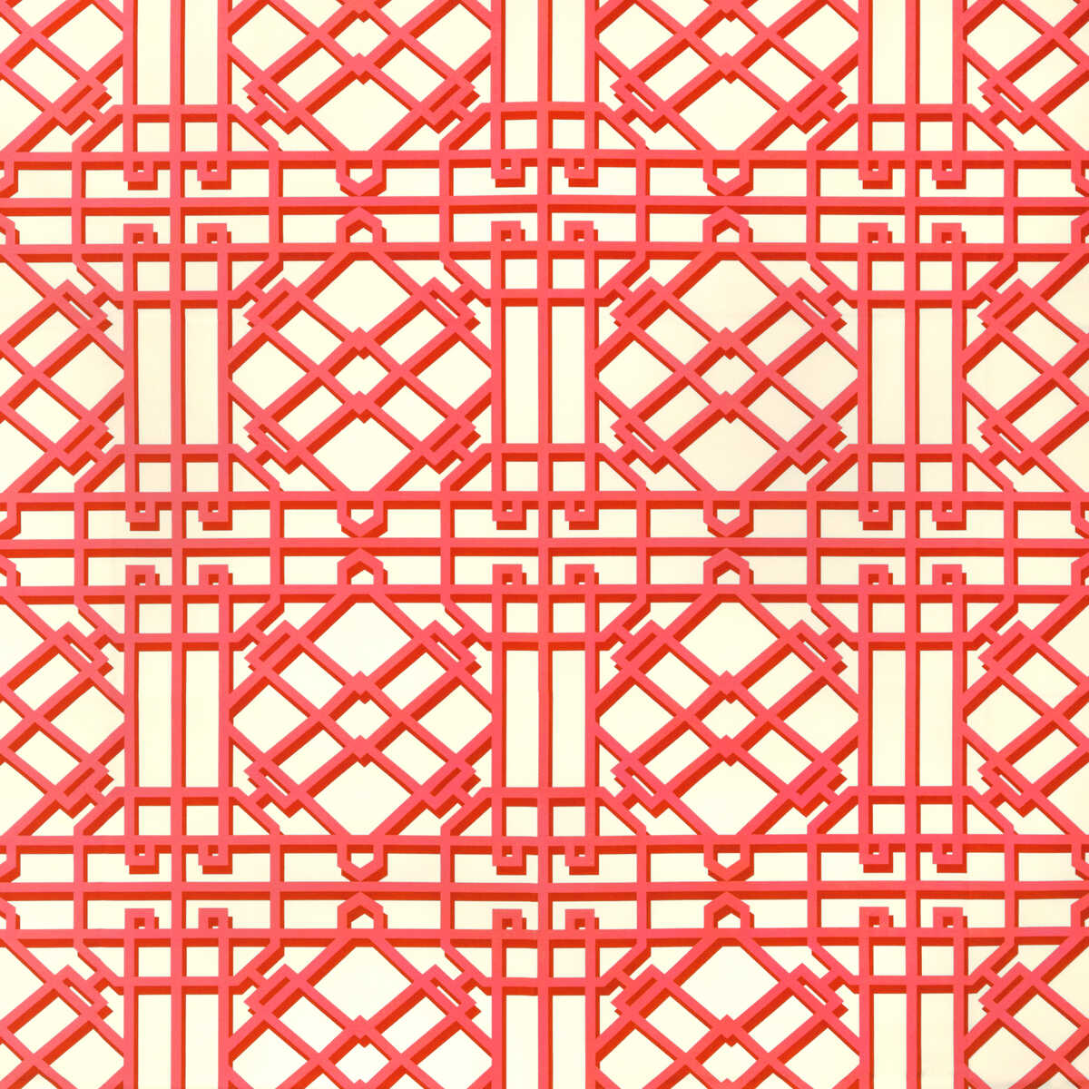 Pavilion Trellis - Red - BRUNSCHWIG & FILS Tela