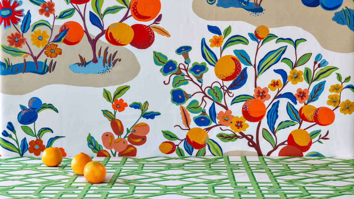 Pavilion Trellis - Leaf - BRUNSCHWIG & FILS Tela