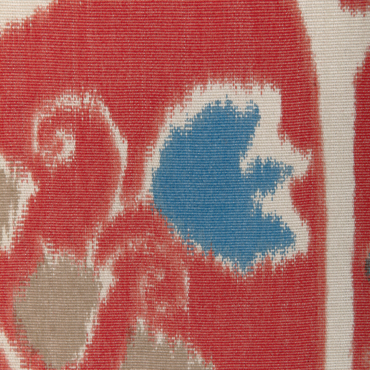 Rosendal Warp Print - Red - Brunschwig & Fils Fabric