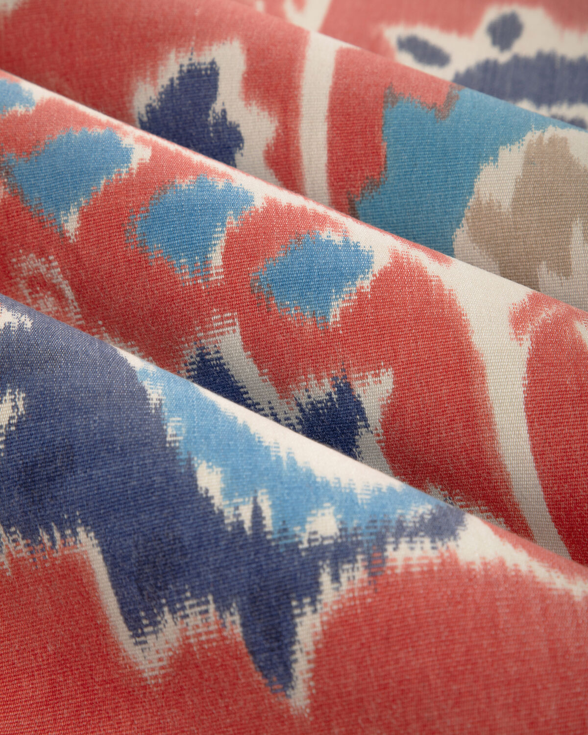 Rosendal Warp Print - Red - Brunschwig & Fils Fabric