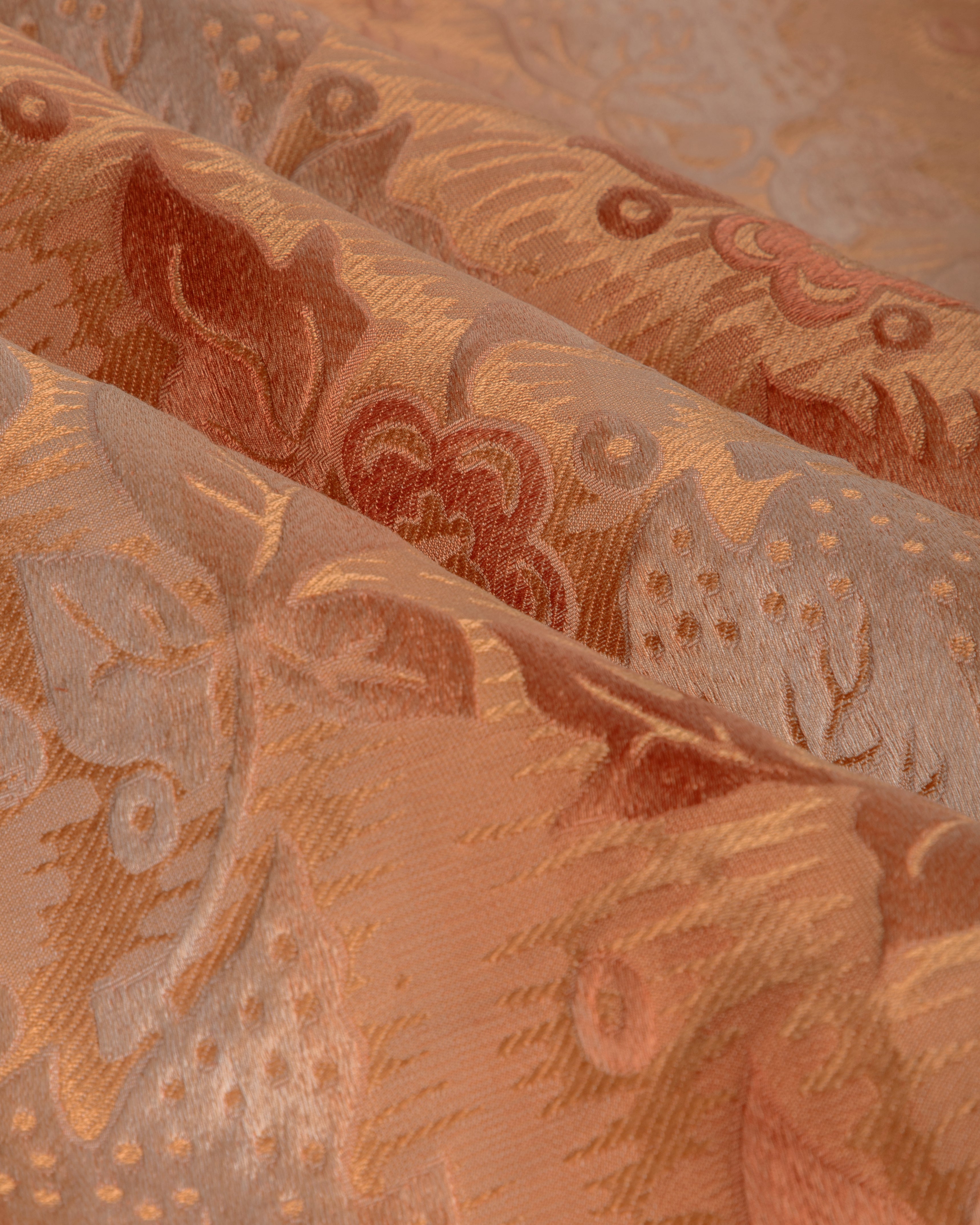 Primavera Brocatelle - Apricot - Brunschwig & Fils Fabric