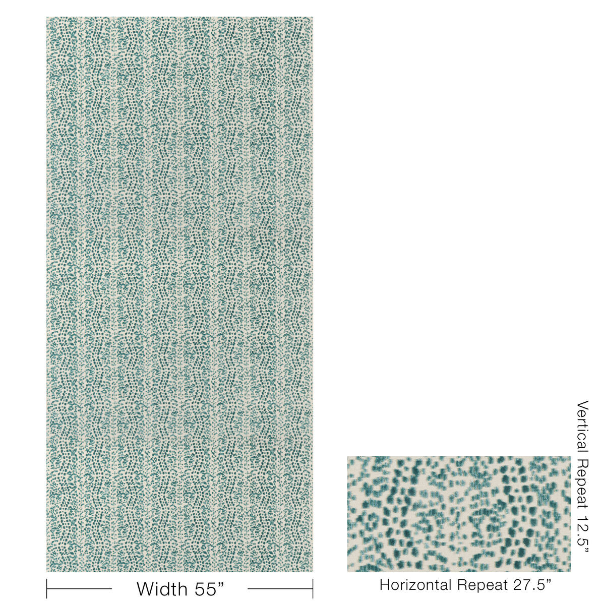 Les Touches Velvet - Aqua - Brunschwig & Fils Fabric