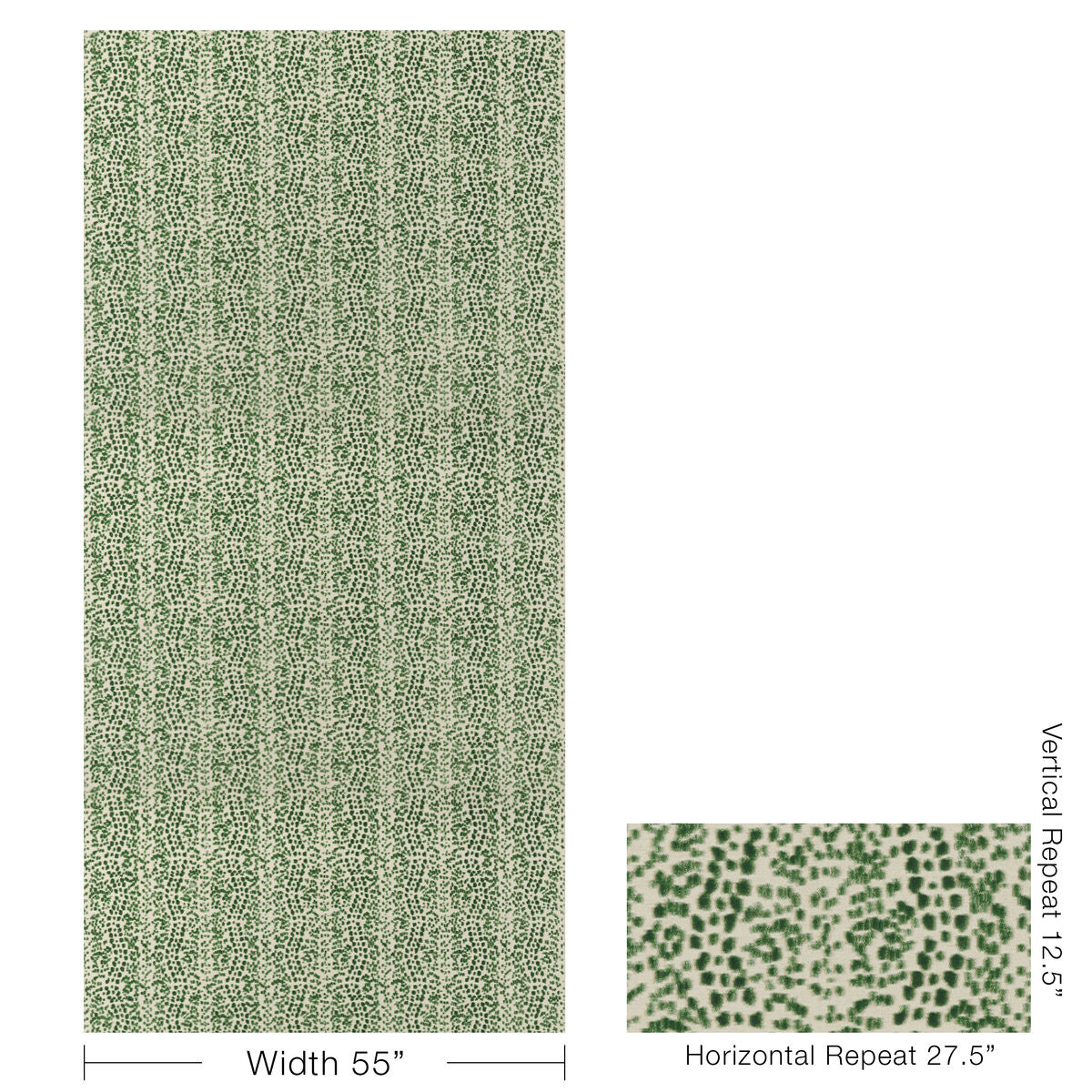 Les Touches Velvet - Green - Brunschwig & Fils Fabric