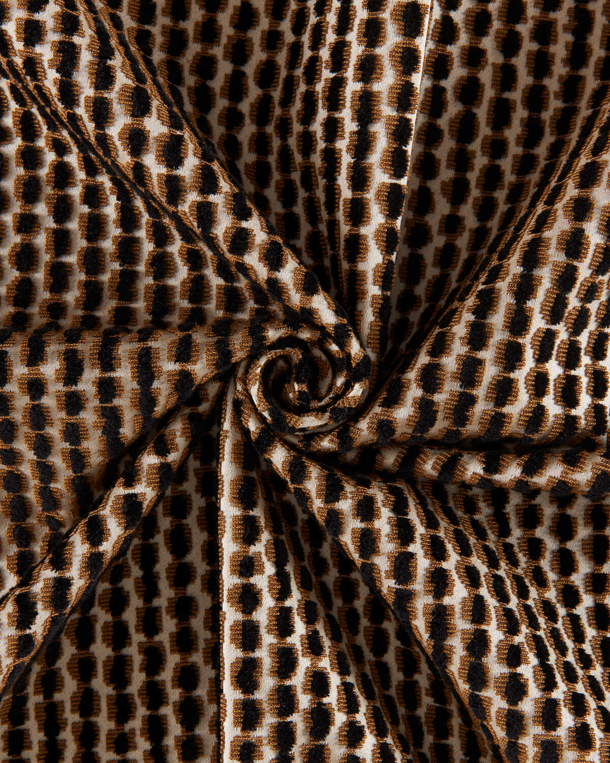 Templon Velvet - Black/Brown - BRUNSCHWIG & FILS Fabric