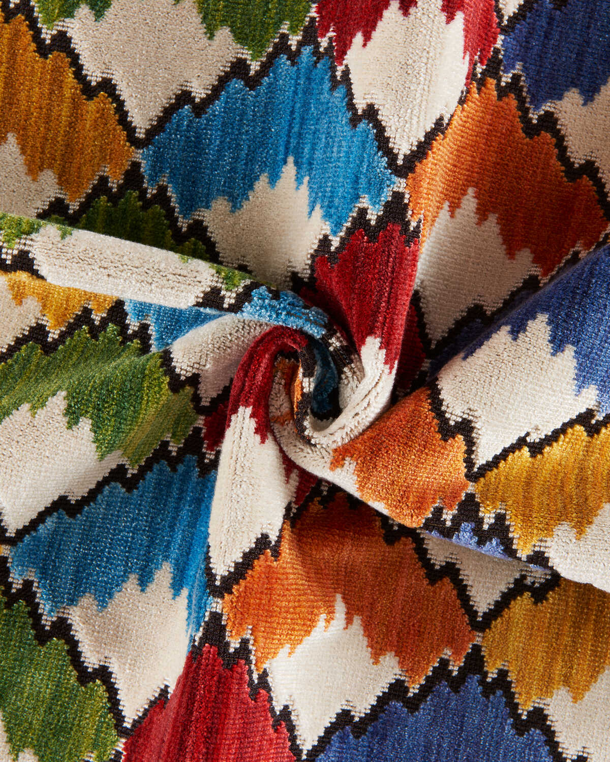 Marais Velvet - Primary - BRUNSCHWIG & FILS Tela