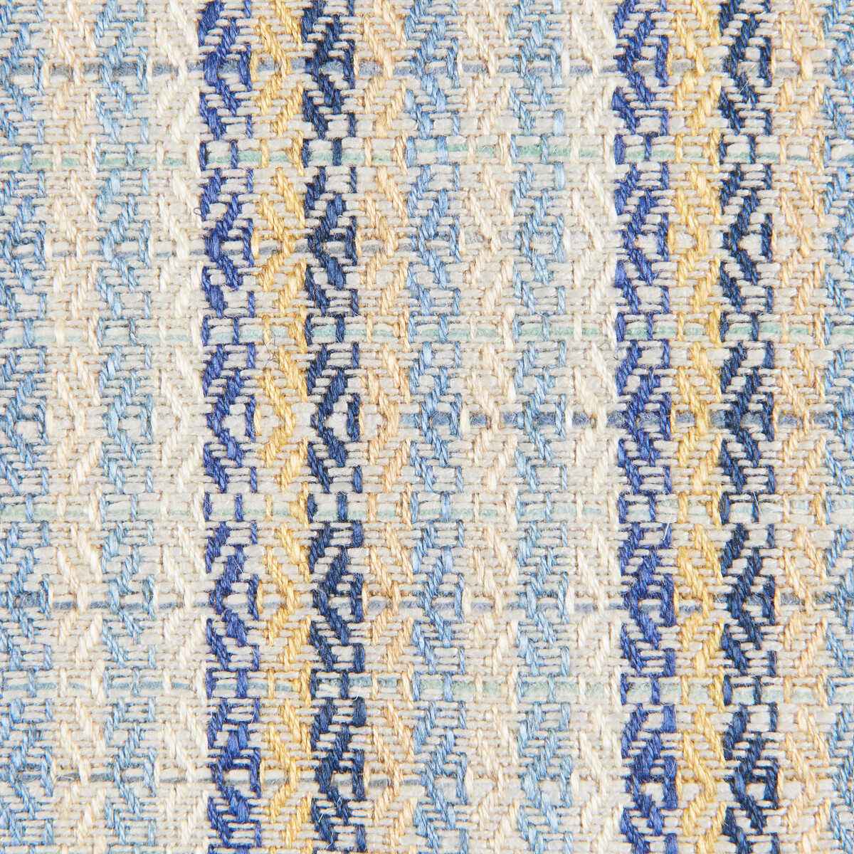 8025106540 Moret Weave Blue Gold Brunschwig Fils Fabric - BRUNSCHWIG & FILS Fabric