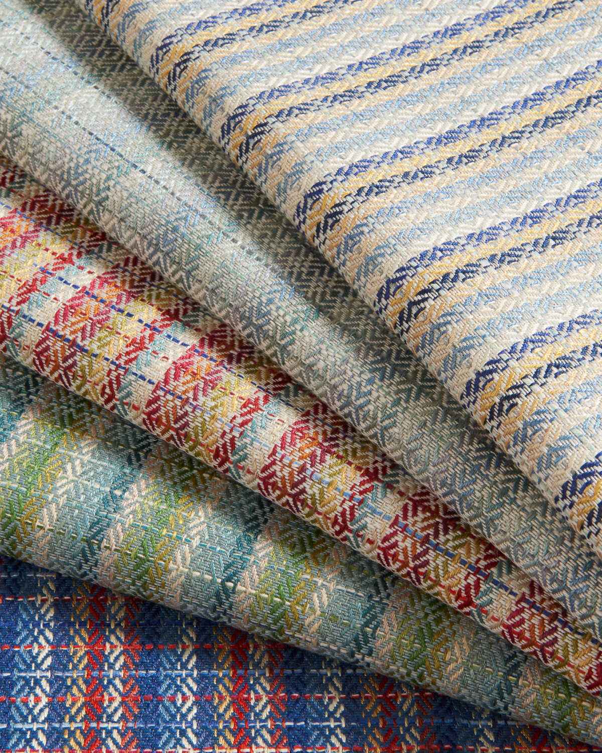 8025106540 Moret Weave Blue Gold Brunschwig Fils Fabric - BRUNSCHWIG & FILS Fabric