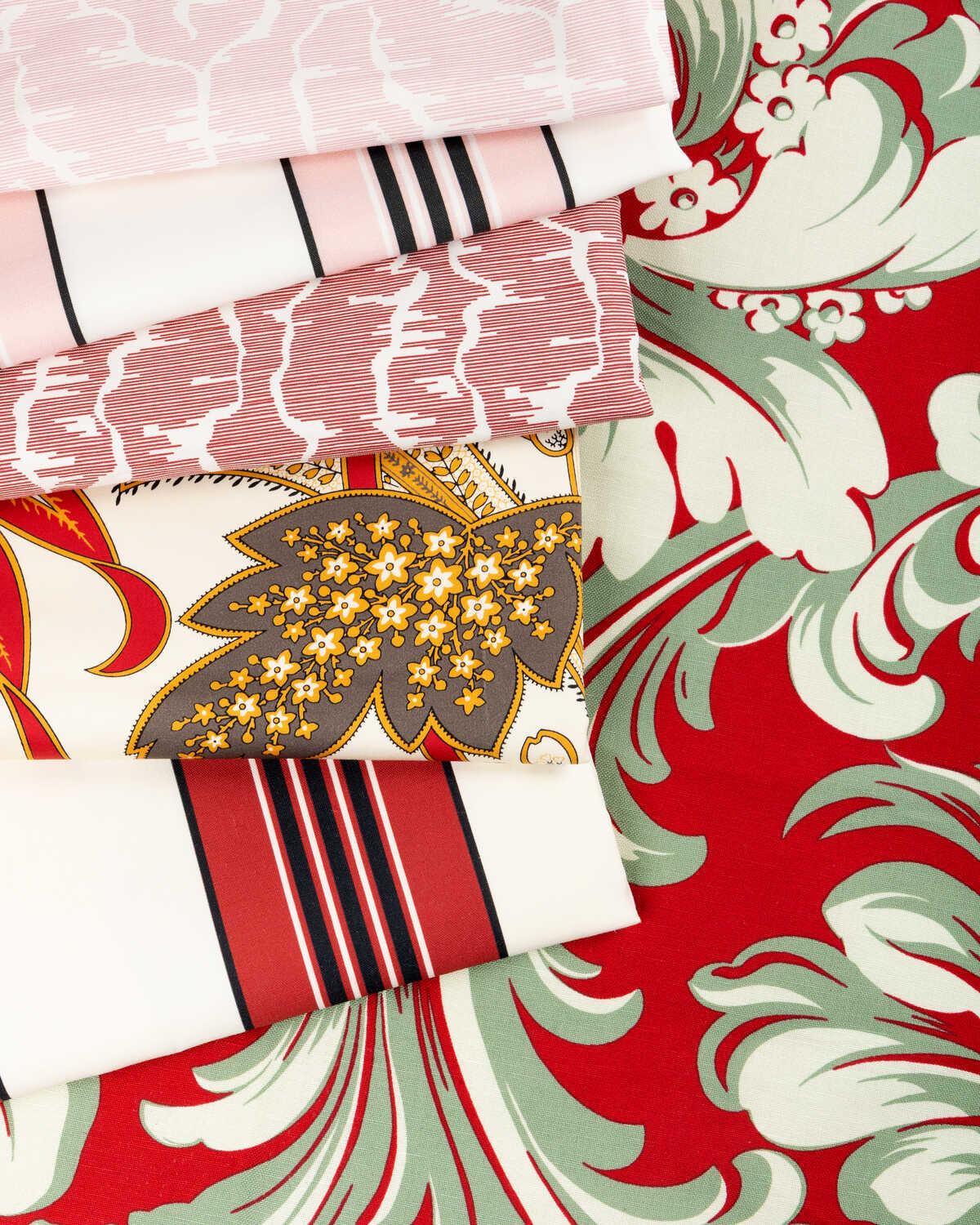 Leves - Rouge - BRUNSCHWIG & FILS Fabric