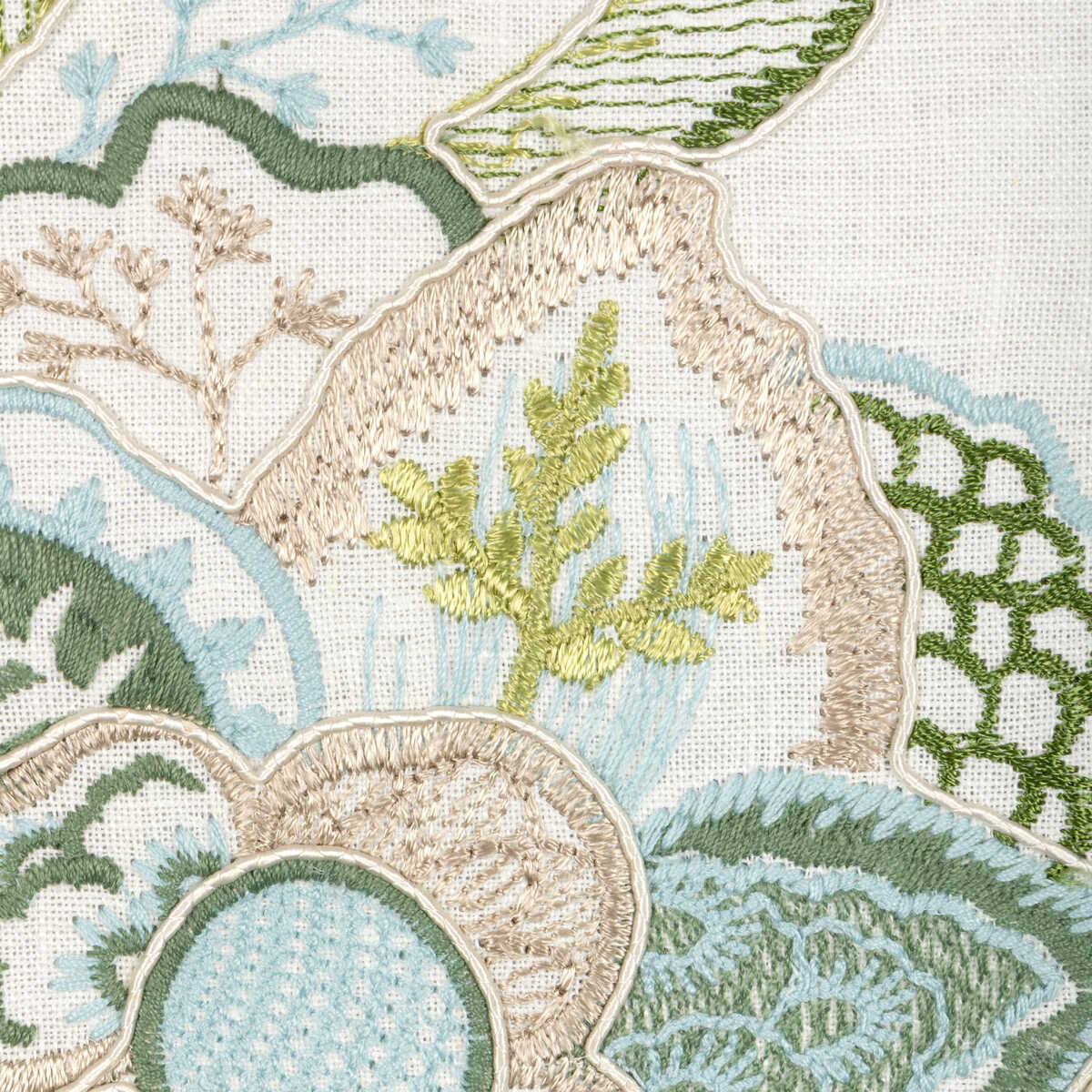 Sierre Emb - Pool - BRUNSCHWIG & FILS Fabric