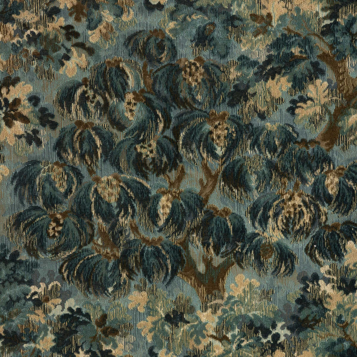 Ming Velvet - Blue - BRUNSCHWIG & FILS Fabric