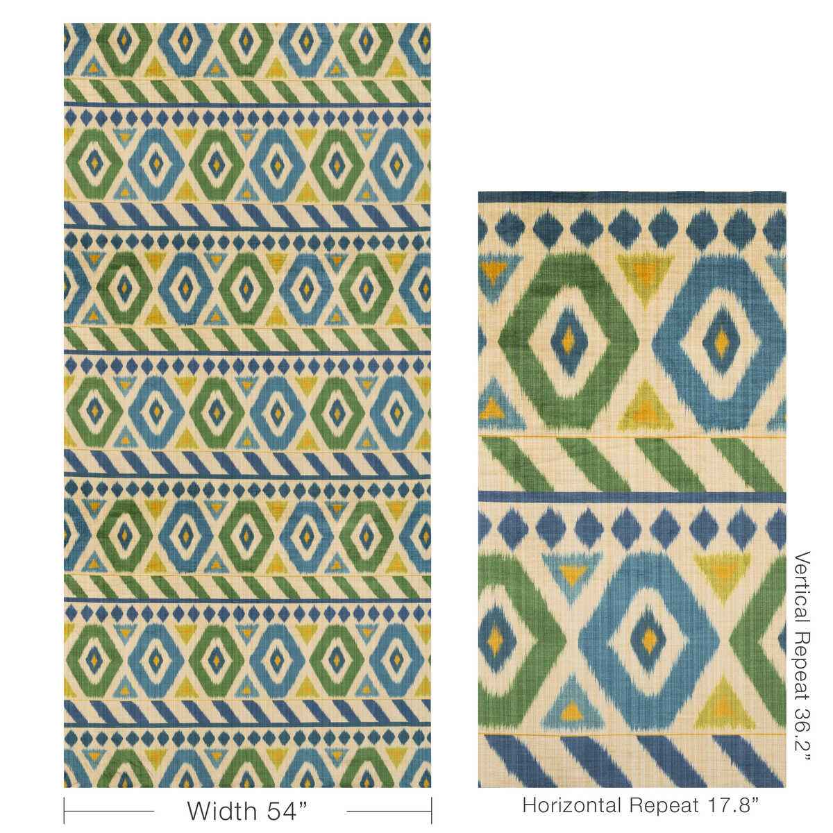 80251243150 Uzbek Velvet Green Blue Brunschwig Fils Fabric - BRUNSCHWIG & FILS Fabric